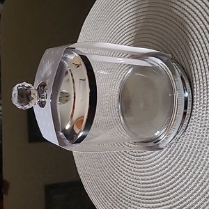 Large Glass Cotton Jar